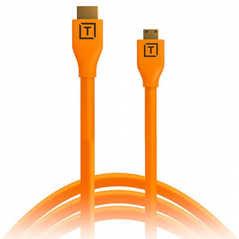 Tetherpro HDMI Mini to HDMI 2.0 15' (4.6M) Orange